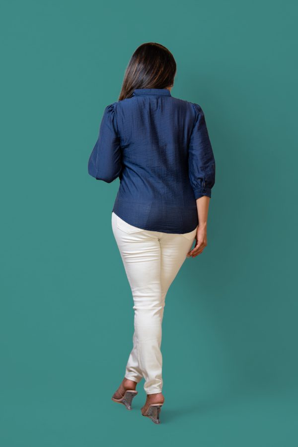 Puff Sleeved Button-Down Blouse - Image 5