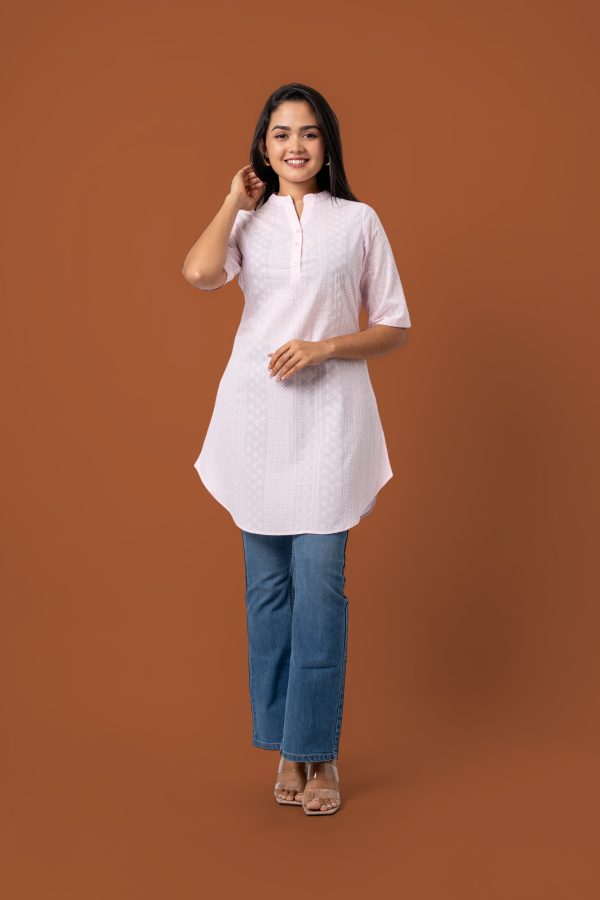 Curved Hem Kurta Top - Image 3