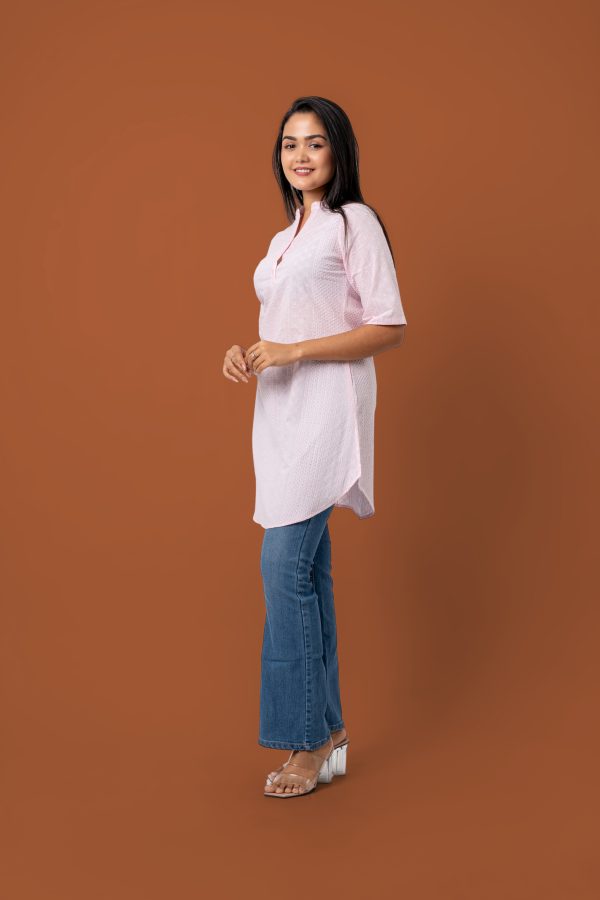 Curved Hem Kurta Top - Image 5