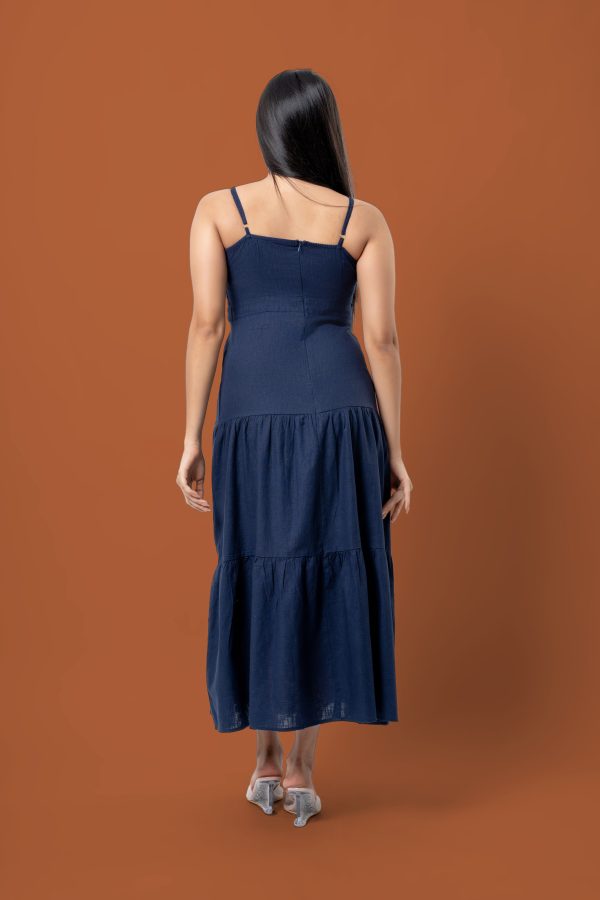 Embroidered Spaghetti Strap Maxi Dress - Image 5