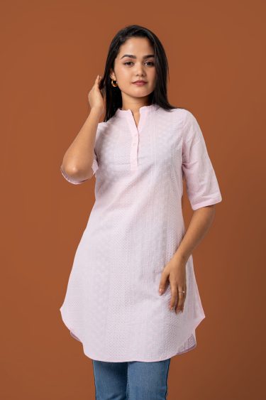 Curved Hem Kurta Top