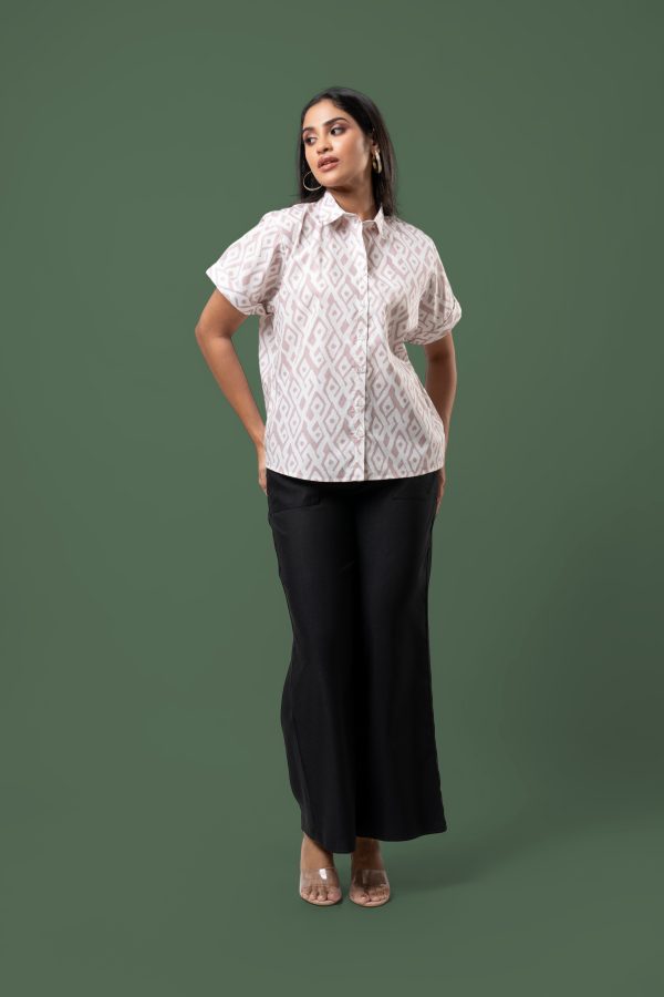 Abstract Patterned Shirt Blouse - Image 4