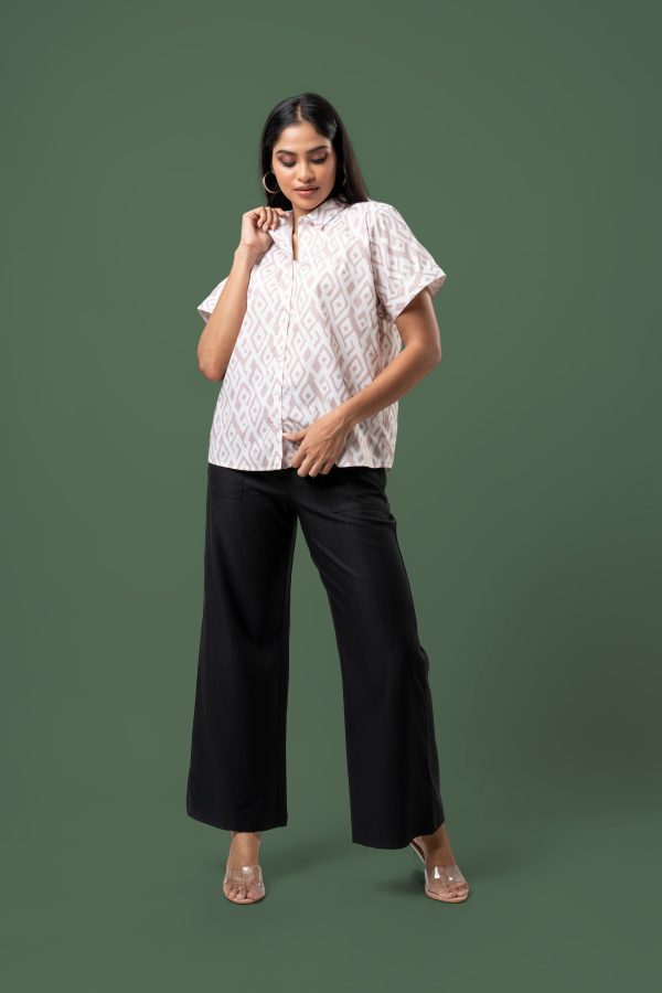 Abstract Patterned Shirt Blouse - Image 3