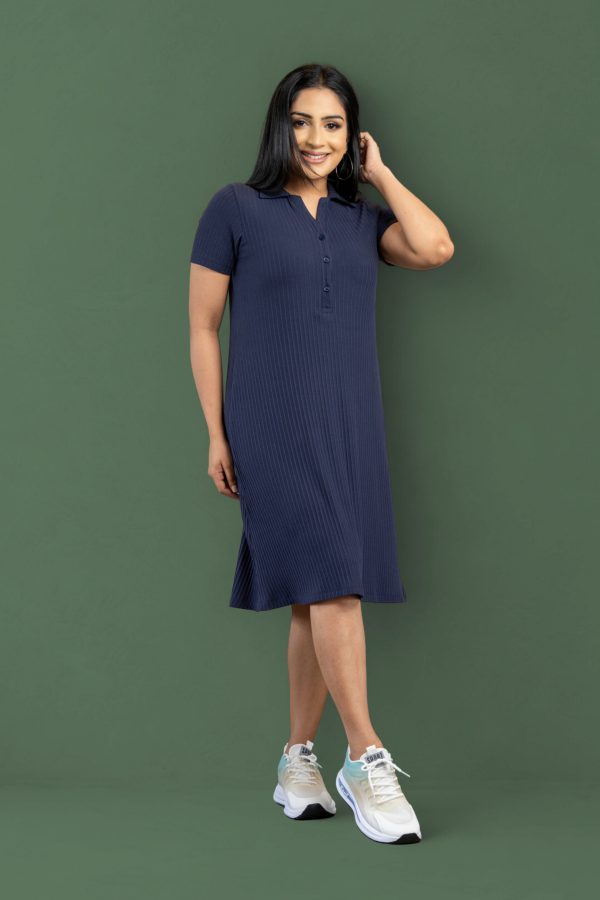 Short Rib Polo Dress - Image 5