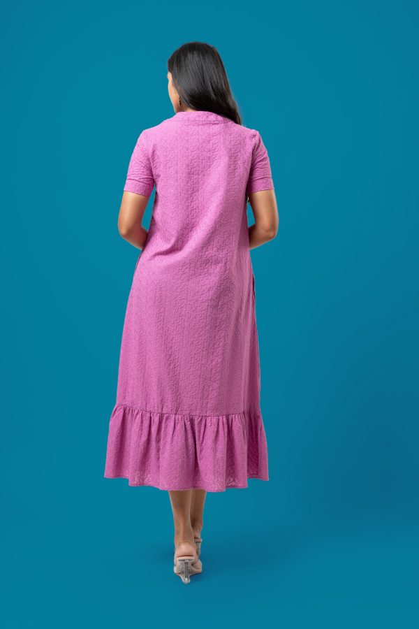 Tiered Button-Down Midi Dress - Image 5