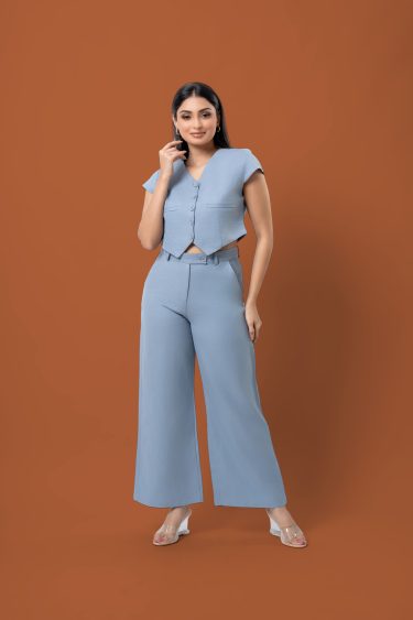 Cap Sleeve Crop Top and Pants Set