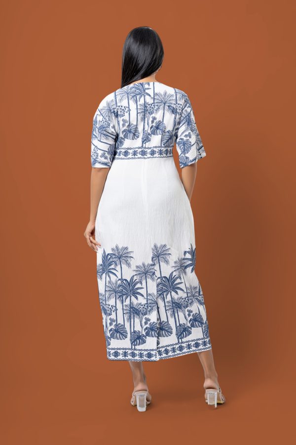 Botanical Patterned Maxi Dress - Image 5