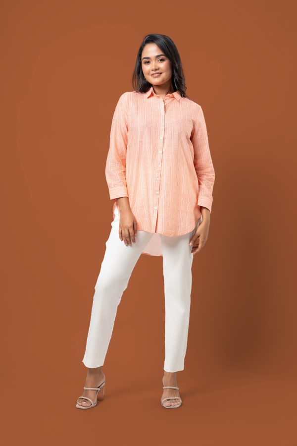 High-Low Hem Shirt Blouse - Image 3