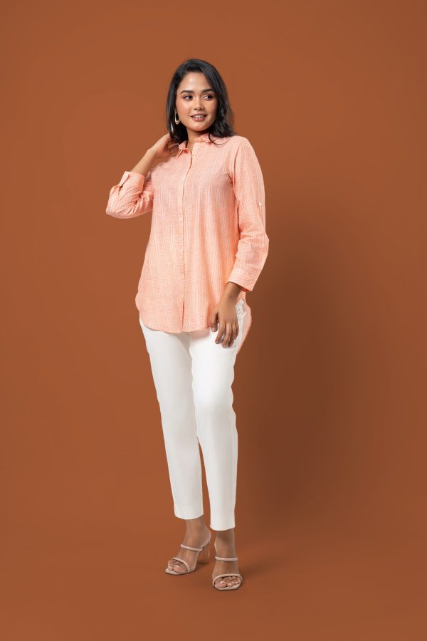 High-Low Hem Shirt Blouse - Image 5