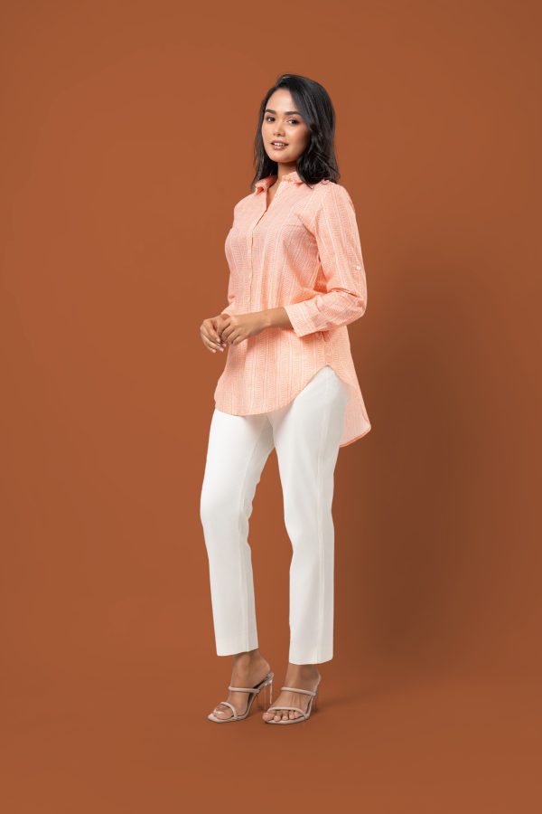 High-Low Hem Shirt Blouse - Image 7