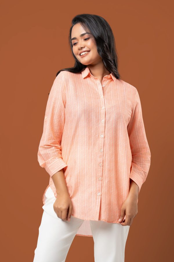 High-Low Hem Shirt Blouse - Image 2