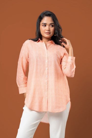 High-Low Hem Shirt Blouse