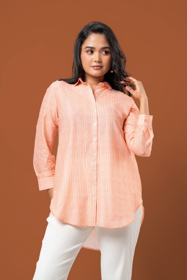 High-Low Hem Shirt Blouse