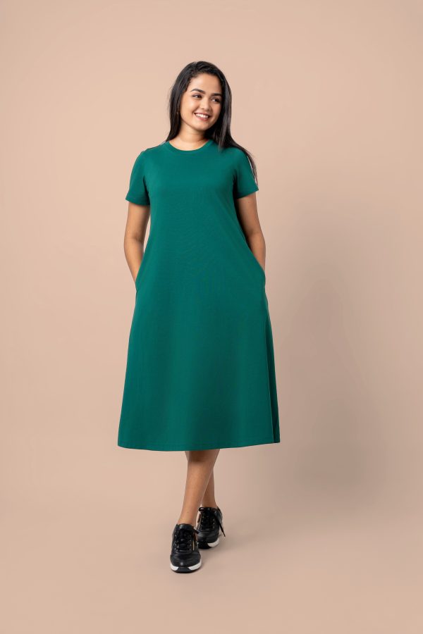 Tent Shaped Midi T-Shirt Dress - Image 4