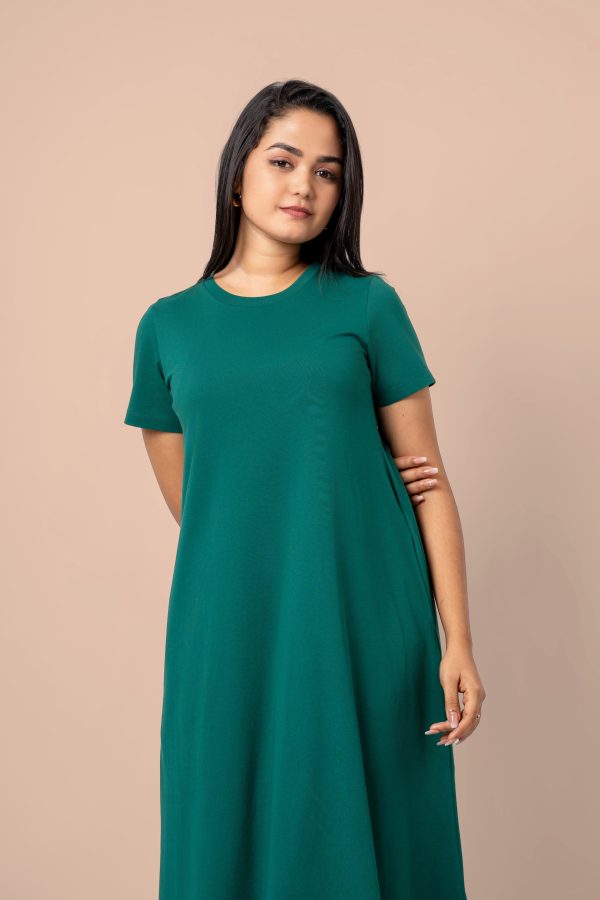 Tent Shaped Midi T-Shirt Dress - Image 2