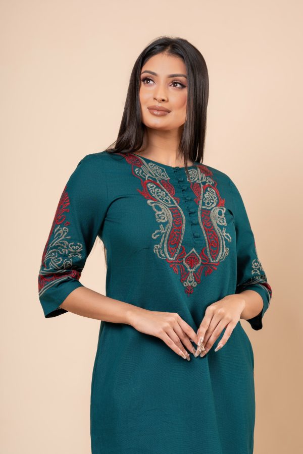Embroidery Detail Short Dress