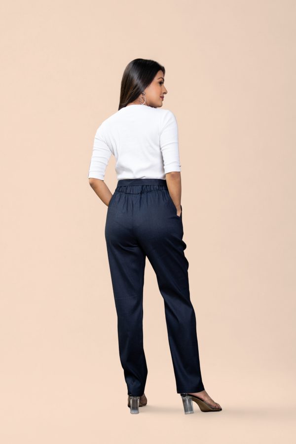 Waistband Tie-Up Pencil Cut Pant - Image 5