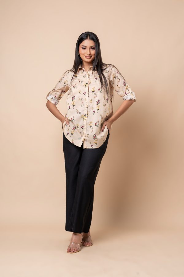 Floral Patterned Shirt Blouse