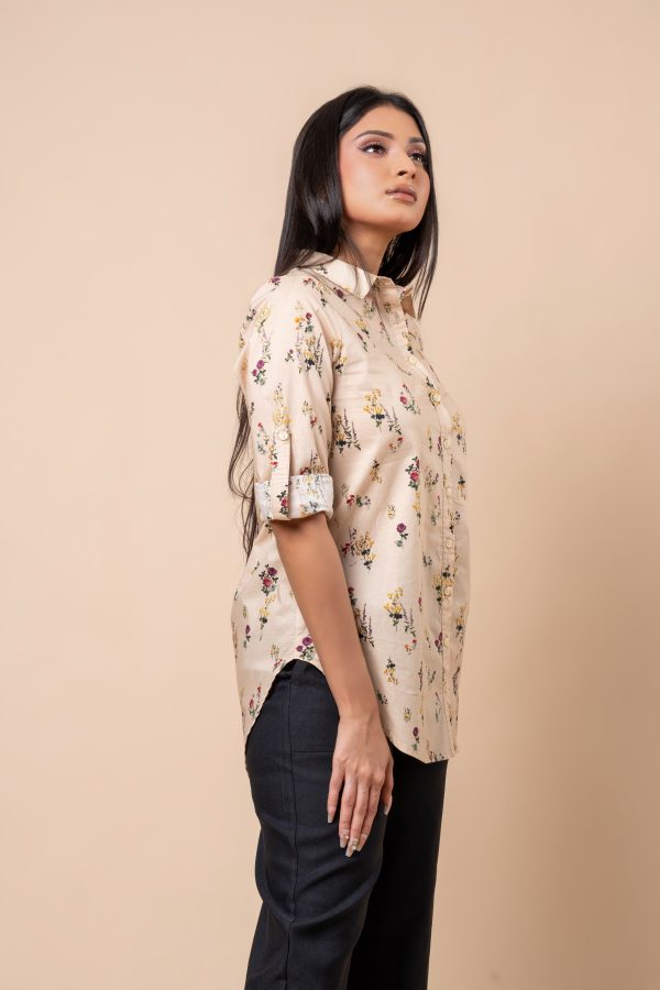 Floral Patterned Shirt Blouse - Image 4