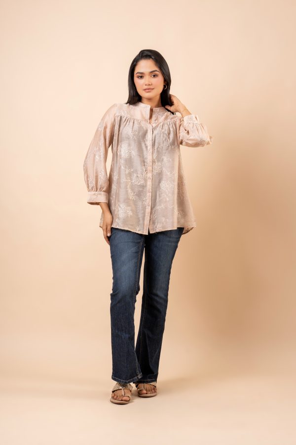 Floral Embroidered Shirt Blouse - Image 3