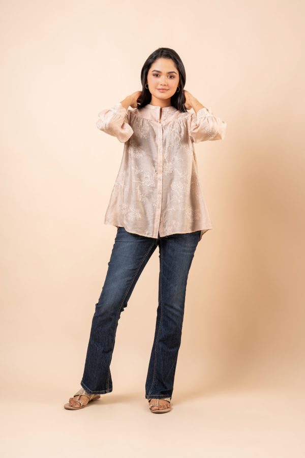 Floral Embroidered Shirt Blouse - Image 5