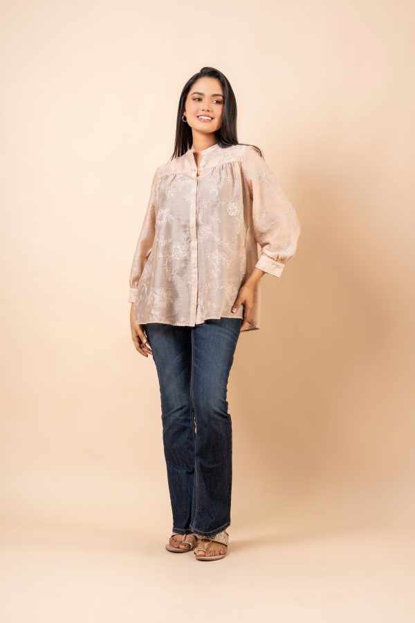 Floral Embroidered Shirt Blouse - Image 4