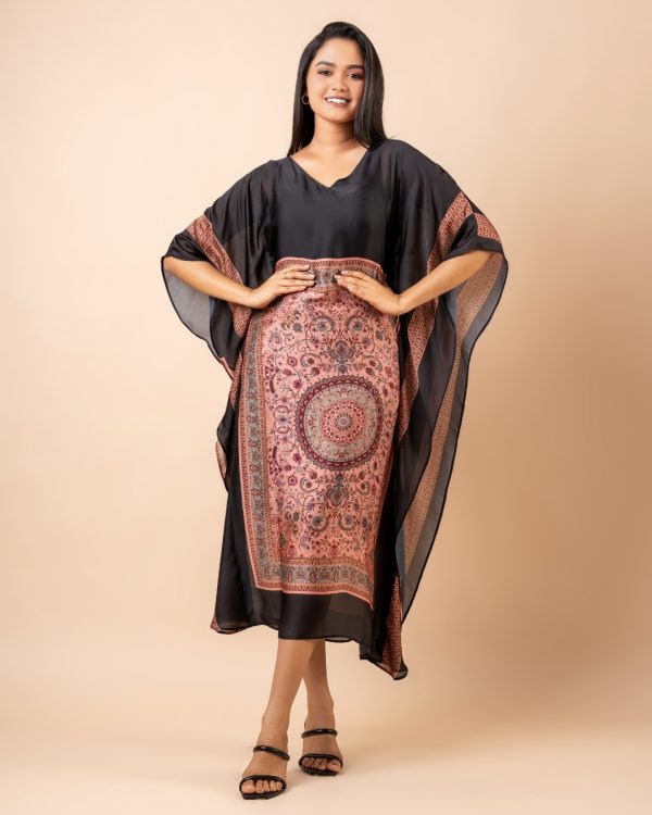 V-Neck Midi Kaftan Dress - Image 2