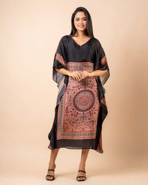 V-Neck Midi Kaftan Dress - Image 3