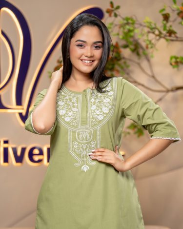 Floral Embroidery Detail Midi Dress