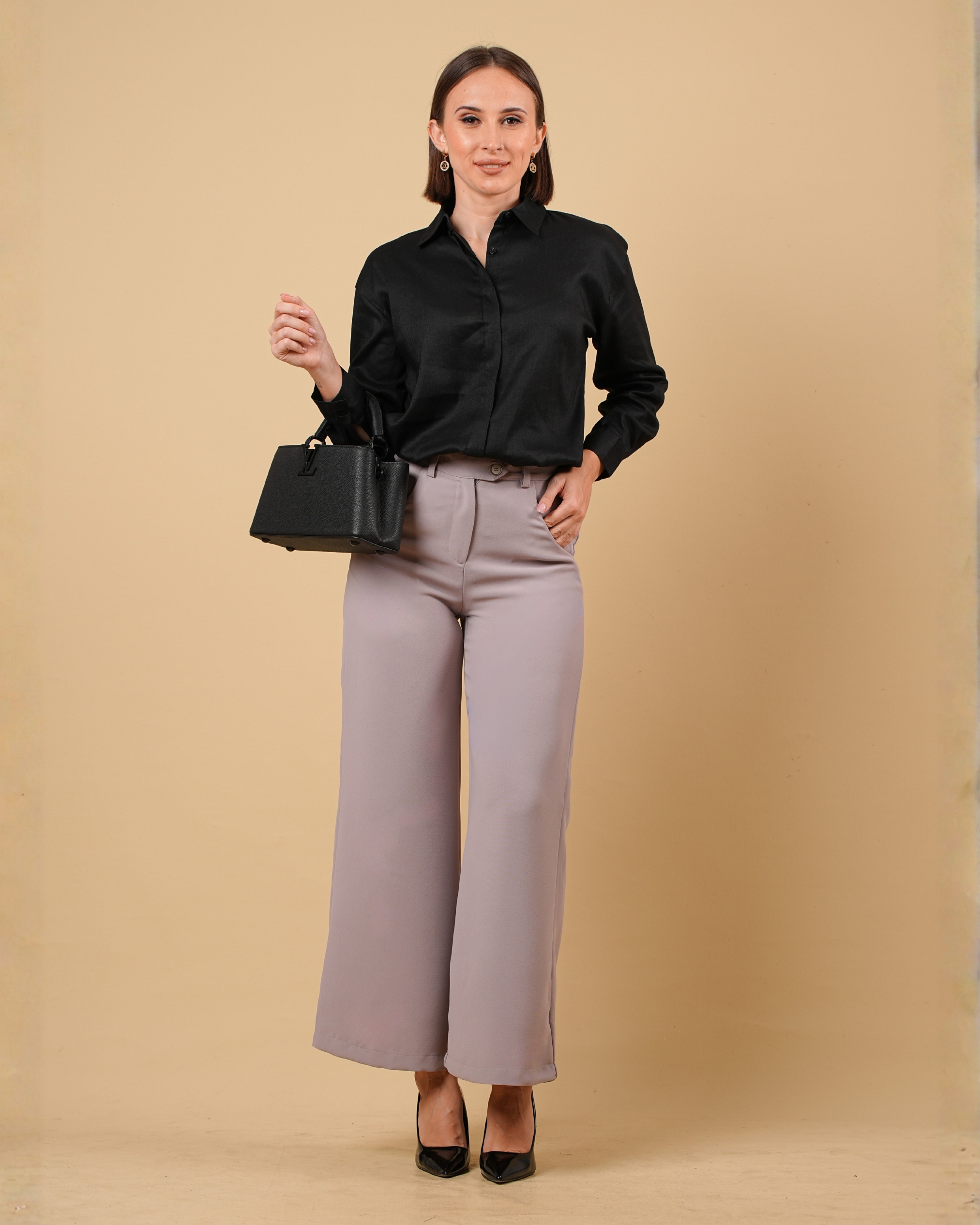 Wide Leg Workwear Pants - Image 3