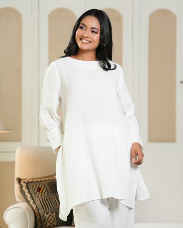 Puff Sleeve Long Top and Pants Set