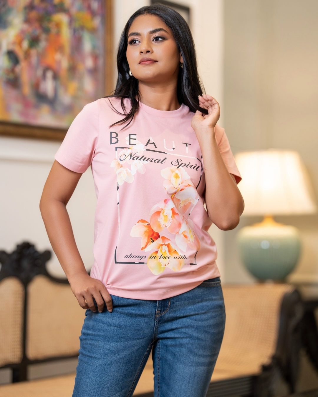 Floral Printed T-Shirt - Image 2