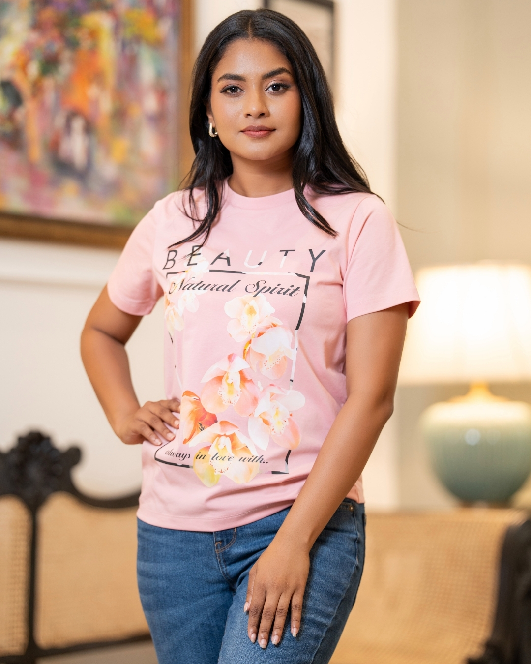 Floral Printed T-Shirt - Image 4