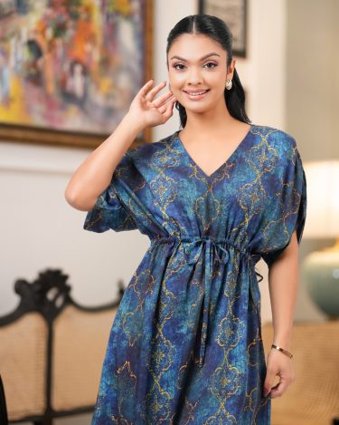 Waist Tie-Up Detail Maxi Dress