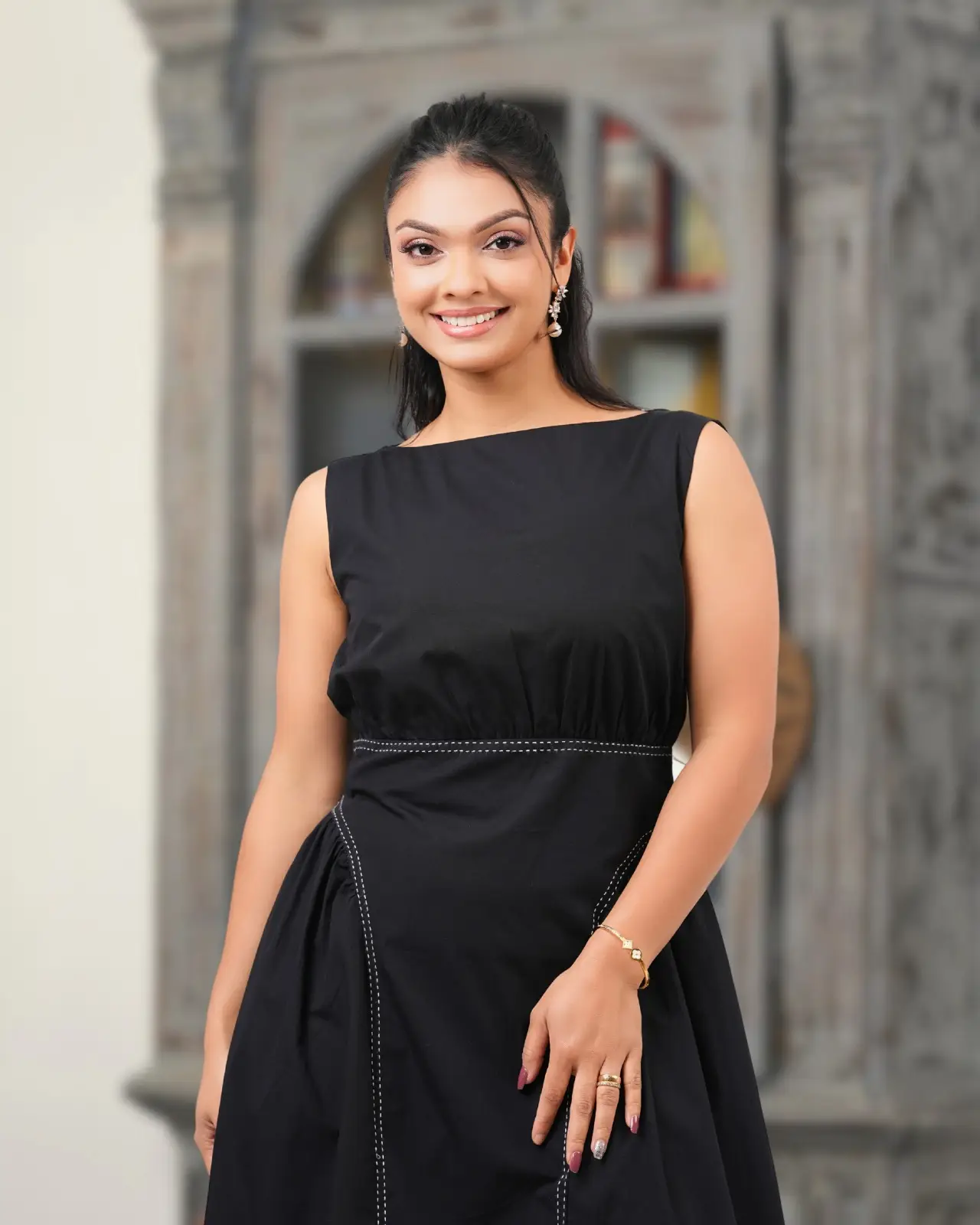 The Contour Stitch Midi Dress