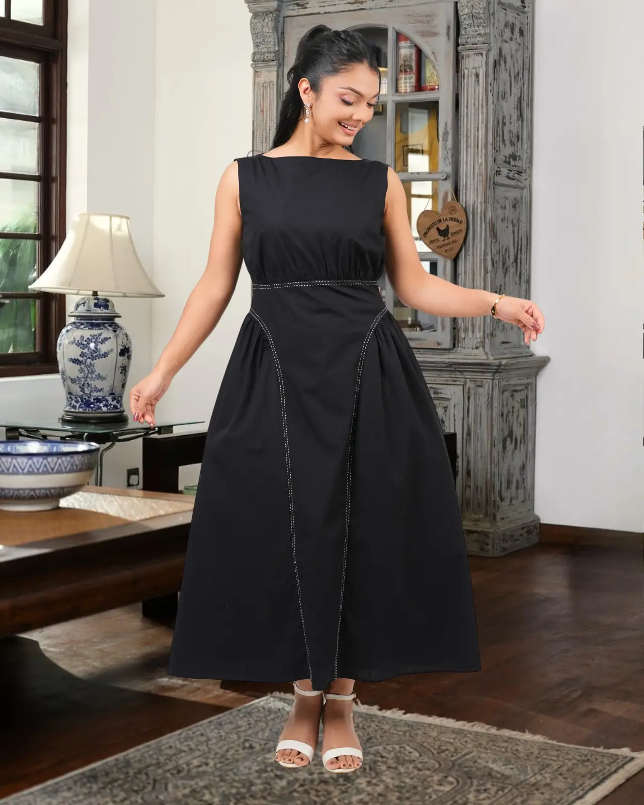 The Contour Stitch Midi Dress - Image 4