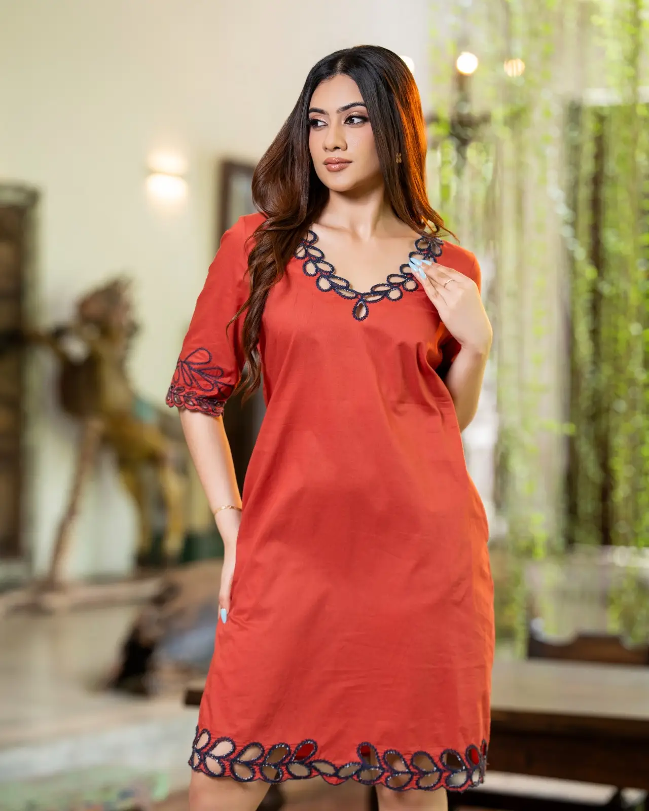 The Sienna Cut-Out Short Shift Dress - Image 4