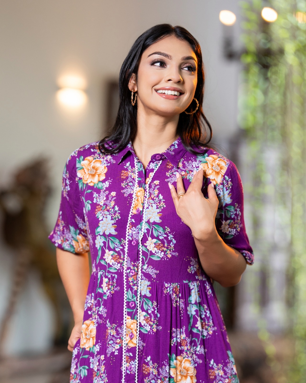 The Violet Meadow Tiered Maxi Dress - Image 4