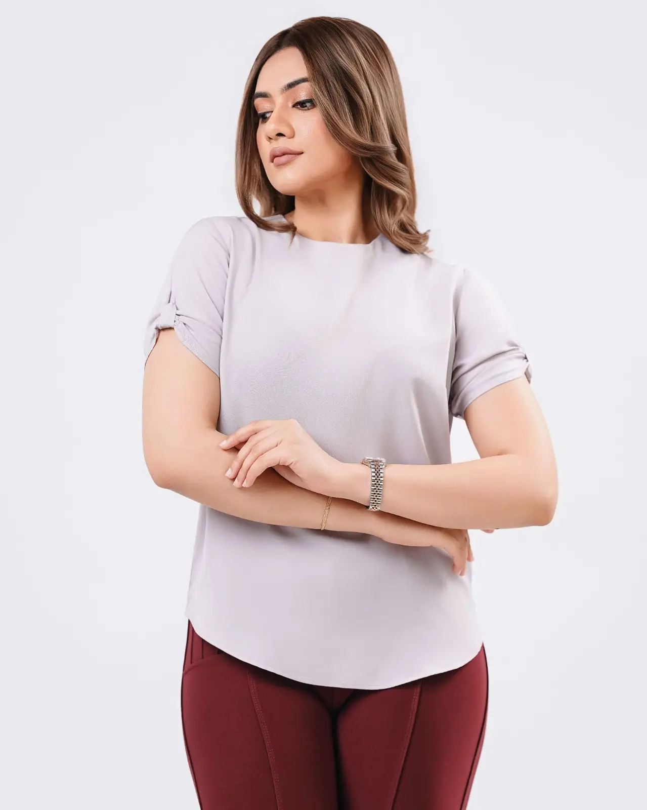 The Misty Knot-Sleeve Blouse