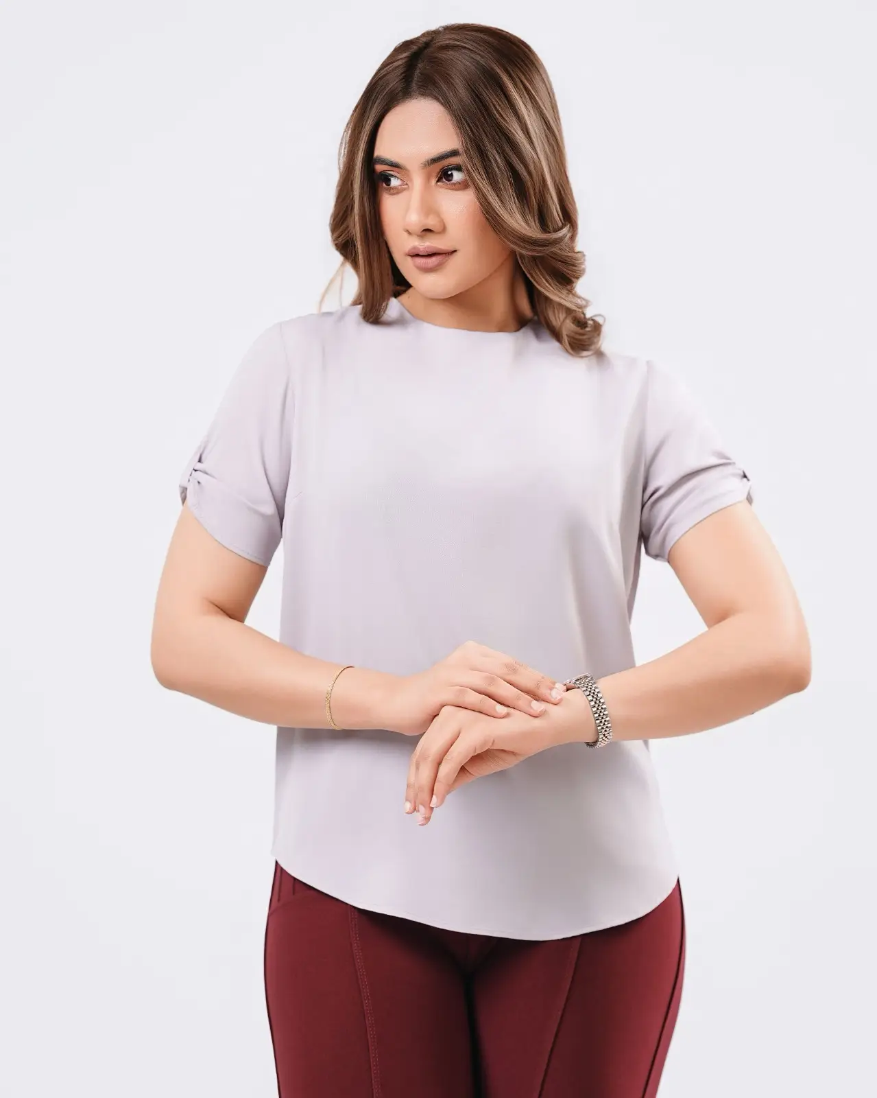 The Misty Knot-Sleeve Blouse - Image 2